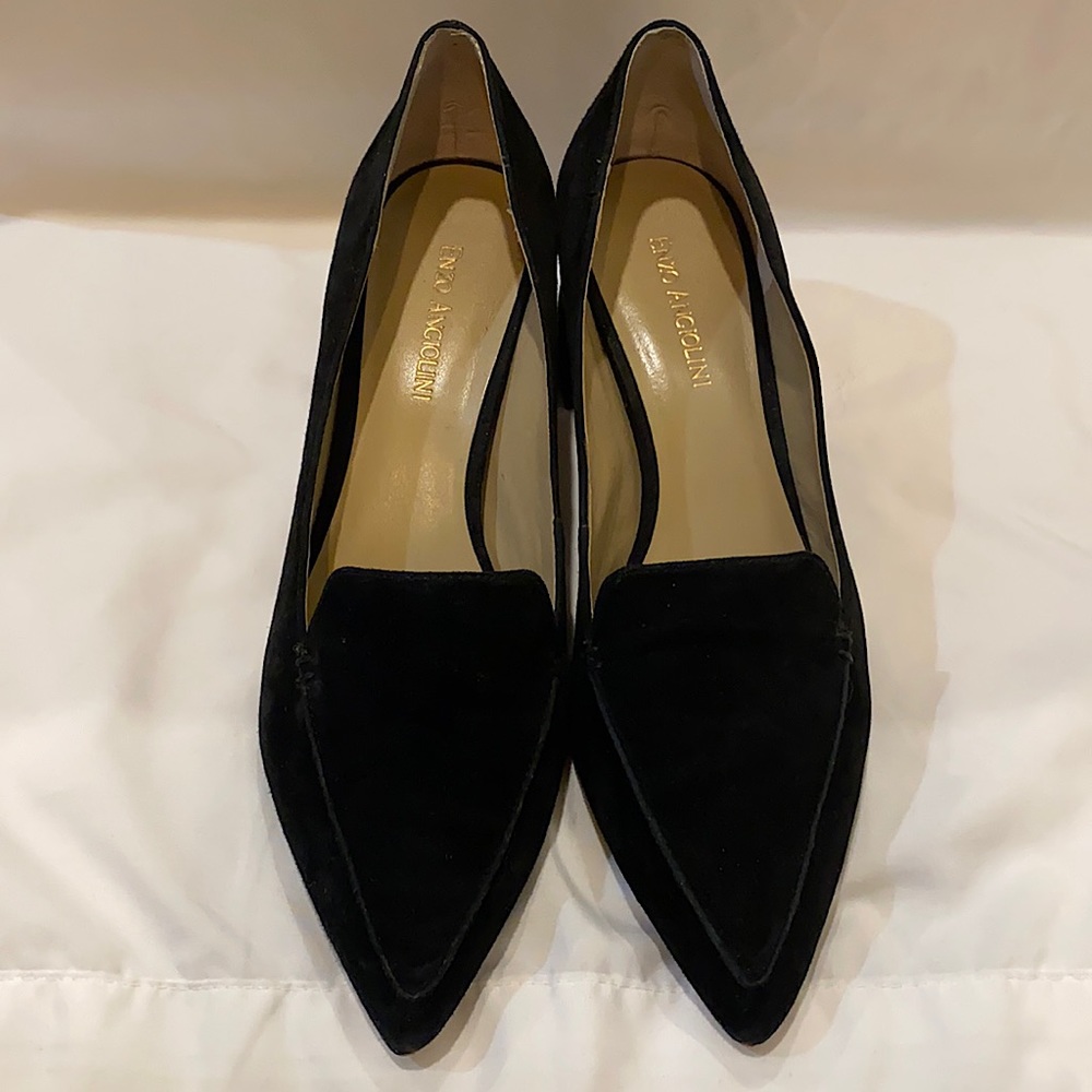 Enzo Angiolini Black suede loafers